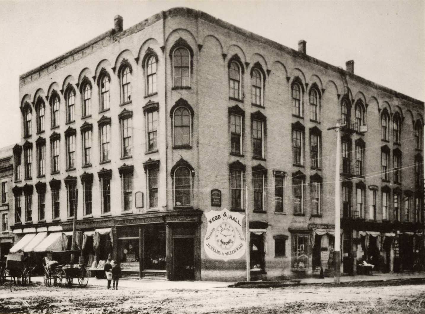 #104 The Lappin block, Ed Carpenter, proprietor, Janesville, Wisconsin, 1892.