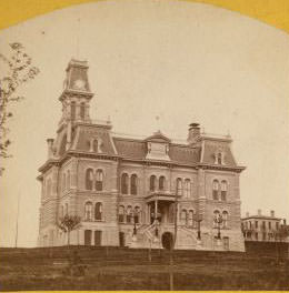 #44 Stereograph of the Rock County Court House, 1890
