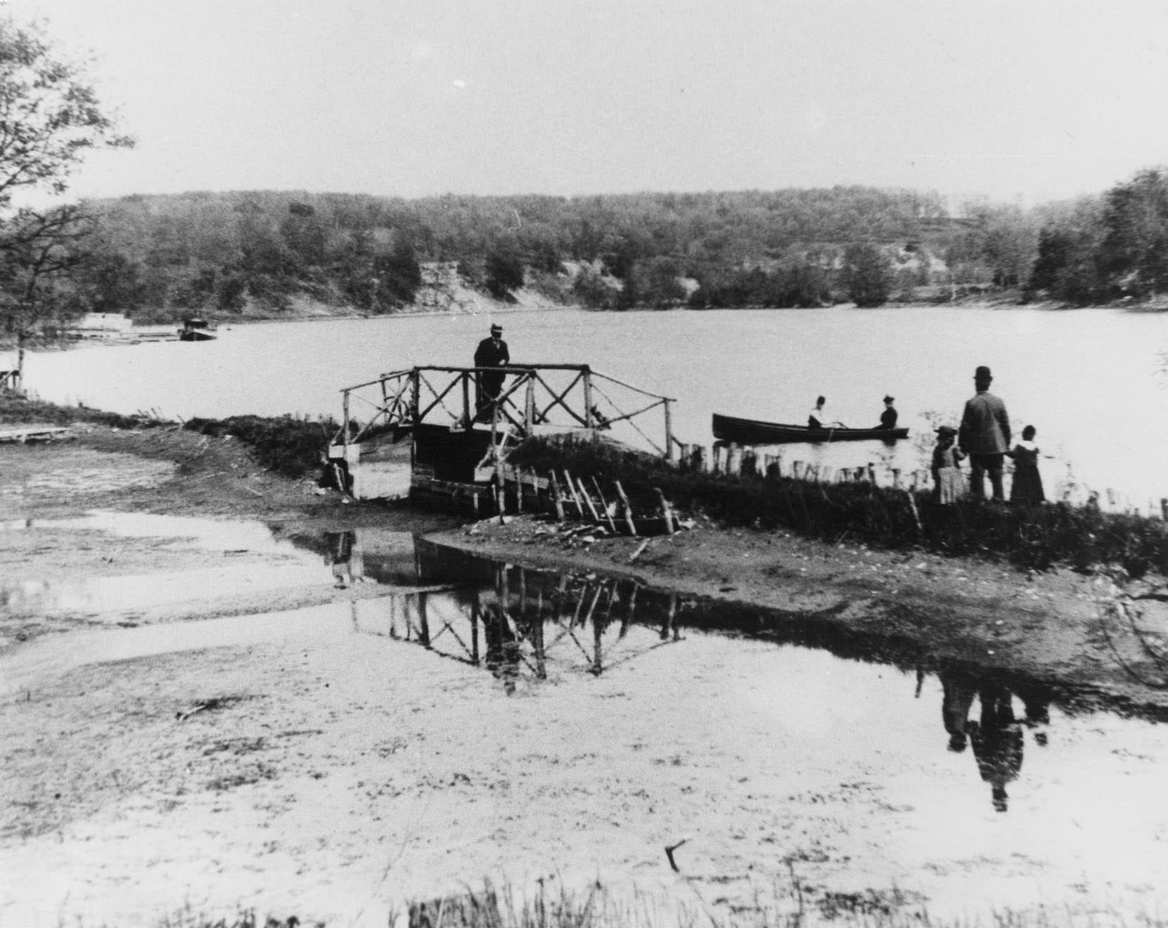 #9 Crystal Springs, a popular park 3 miles north of Janesville, 1850.