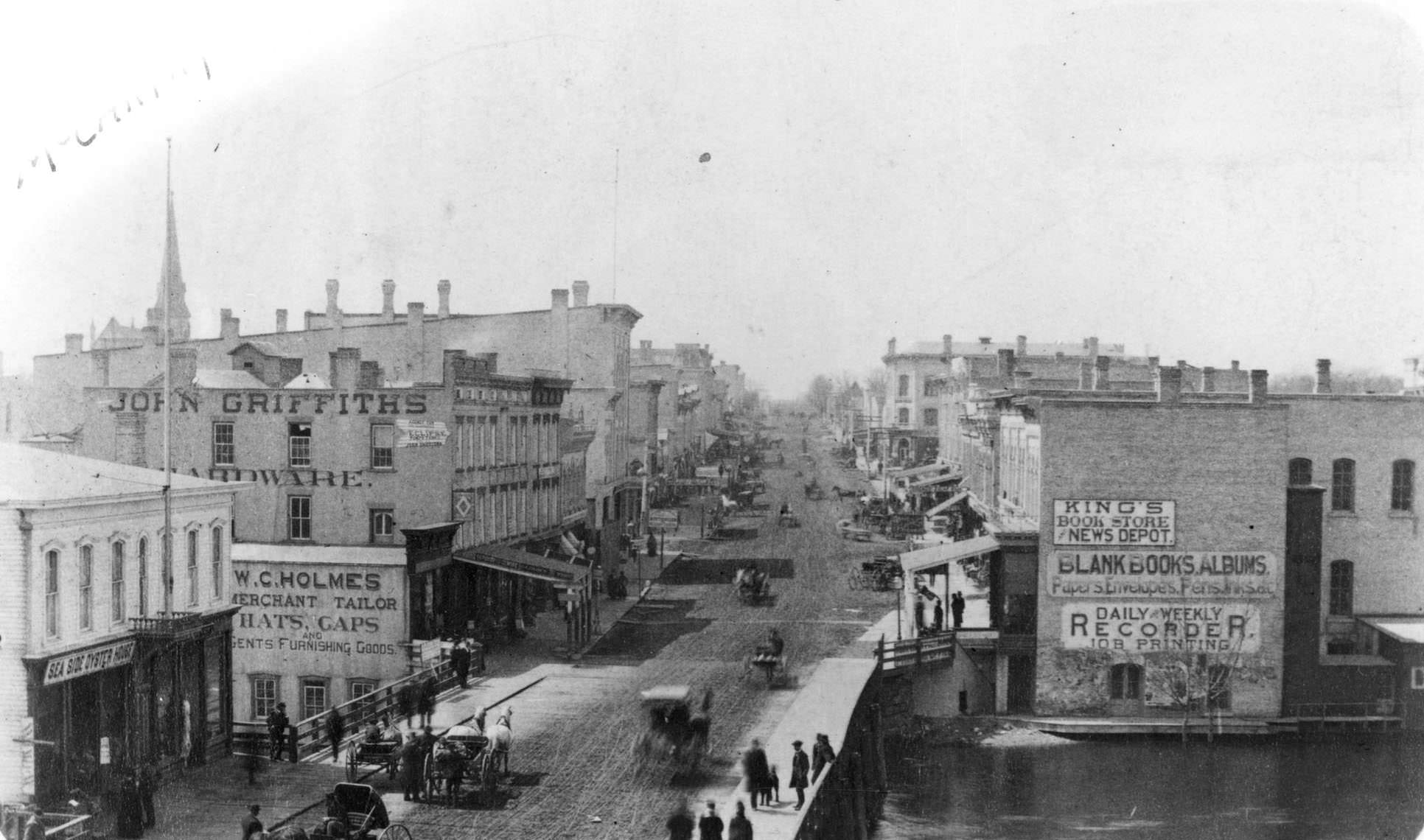 #69 Milwaukee and Main Street, 1882