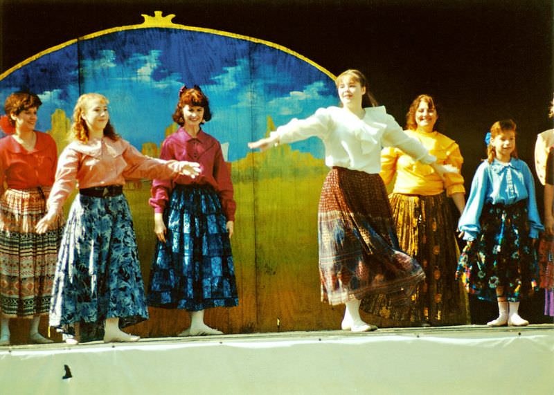 #1 Dance troupe performing at a festival in Keller, Texas in 1995