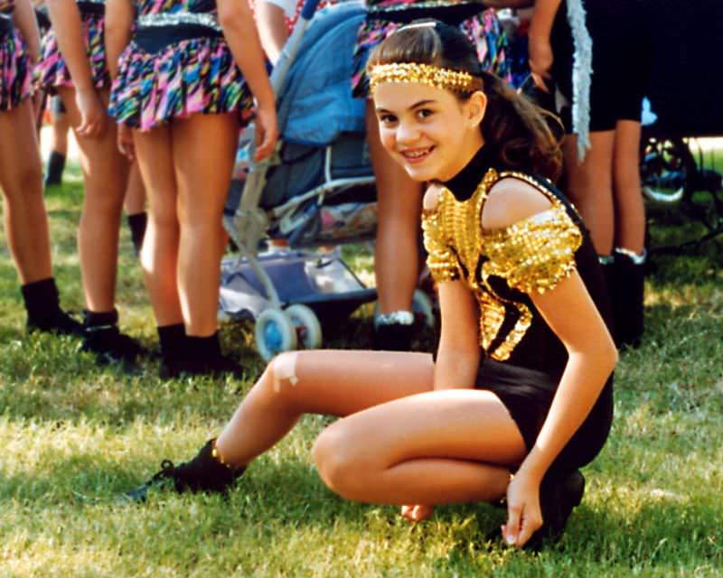 #17 Girl poses before dance, Keller festival, 1995