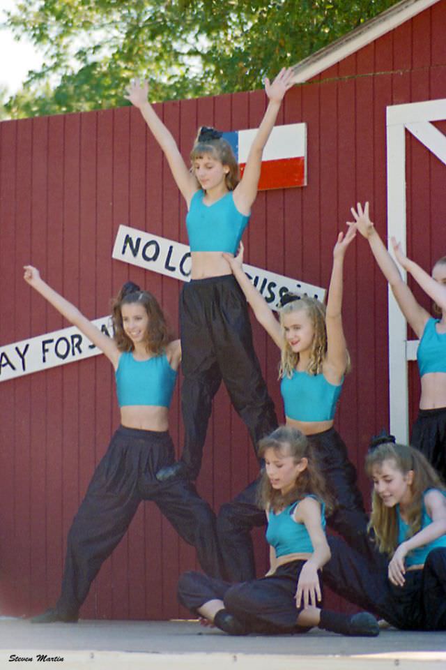 #18 Girls from a dance school perform, Keller, 1995