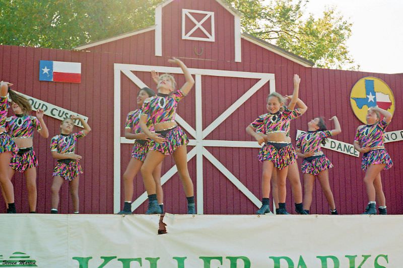 #25 Girls from a local dance school perform, Keller, 1995