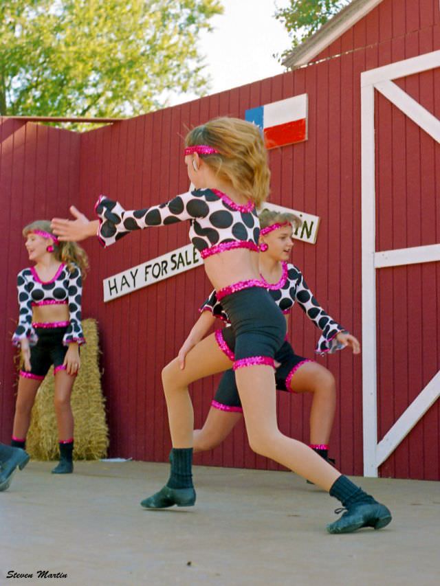 #28 Girls from a local dance school perform, Keller, 1995