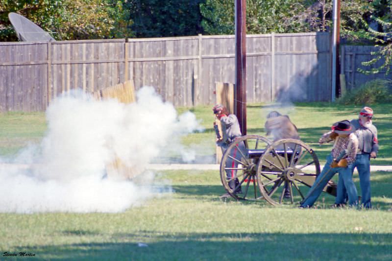 #47 Cannon firing demonstration, Keller Festival, 1995