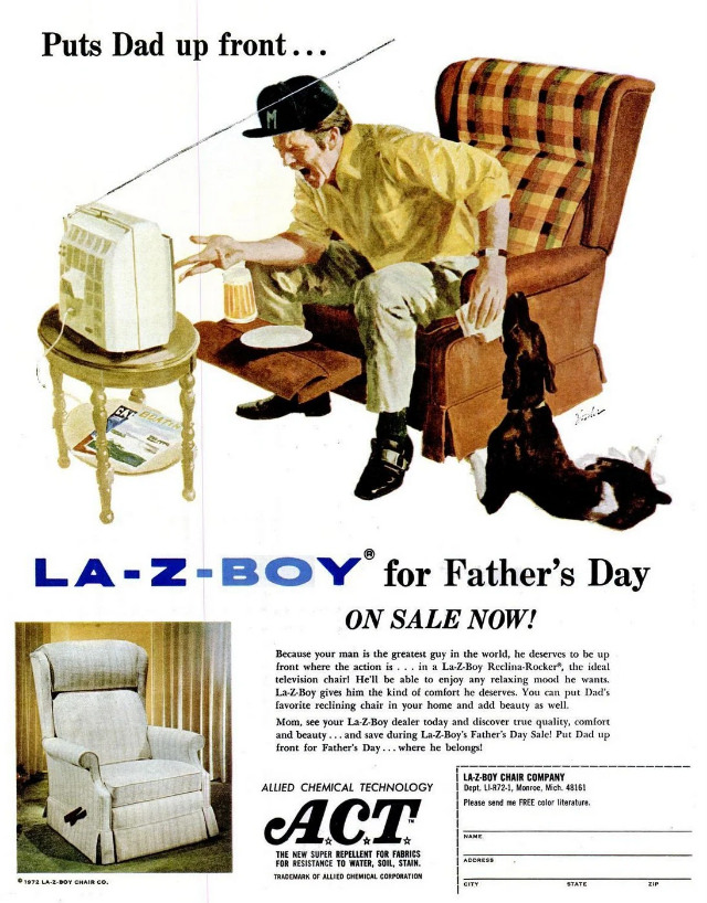 Beautiful Vintage Ads of La-Z-Boy Recliners from the 1970s Vintage Ads