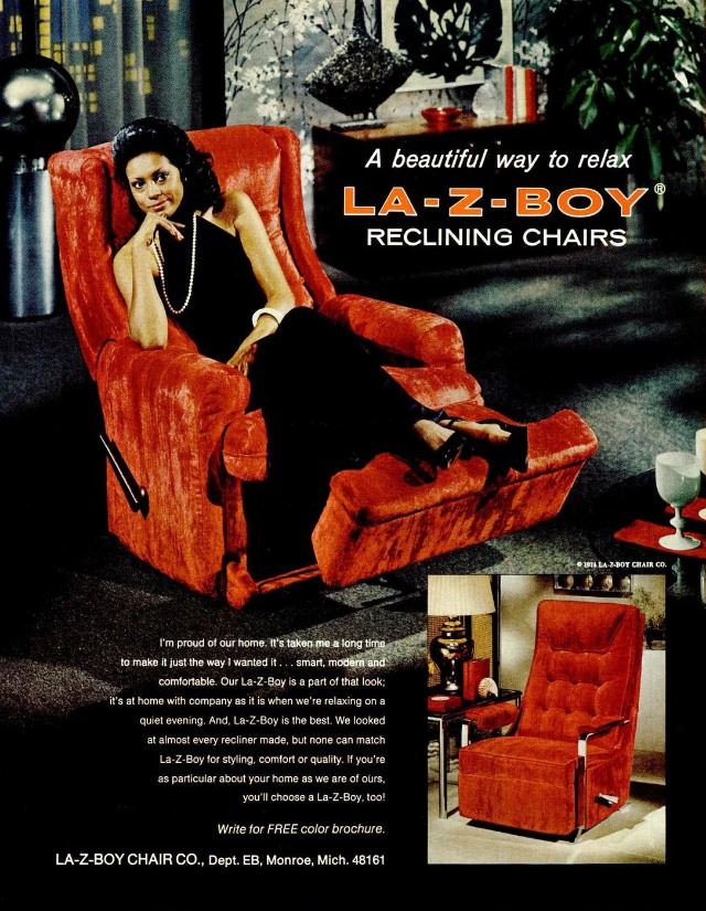 Beautiful Vintage Ads of La-Z-Boy Recliners from the 1970s Vintage Ads