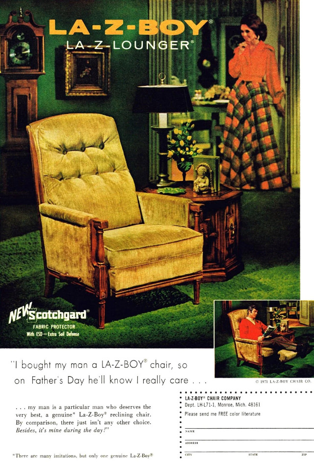 Beautiful Vintage Ads of La-Z-Boy Recliners from the 1970s Vintage Ads