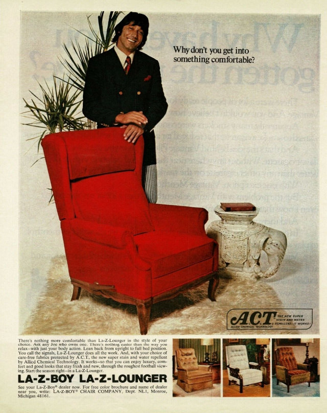 #2  Beautiful Vintage Ads of La-Z-Boy Recliners from the 1970s #2 Vintage Ads