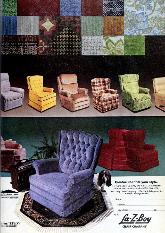 Beautiful Vintage Ads of La-Z-Boy Recliners from the 1970s Vintage Ads