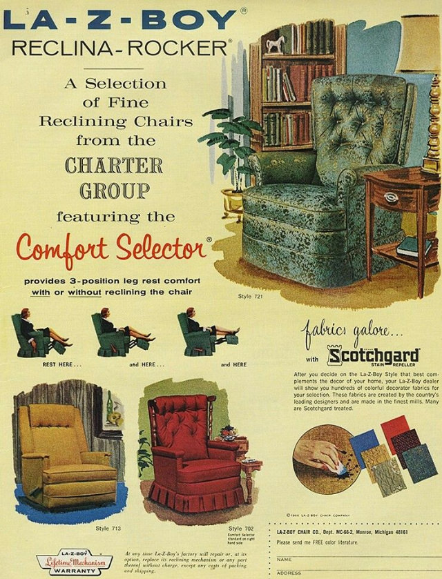 Beautiful Vintage Ads of La-Z-Boy Recliners from the 1970s Vintage Ads