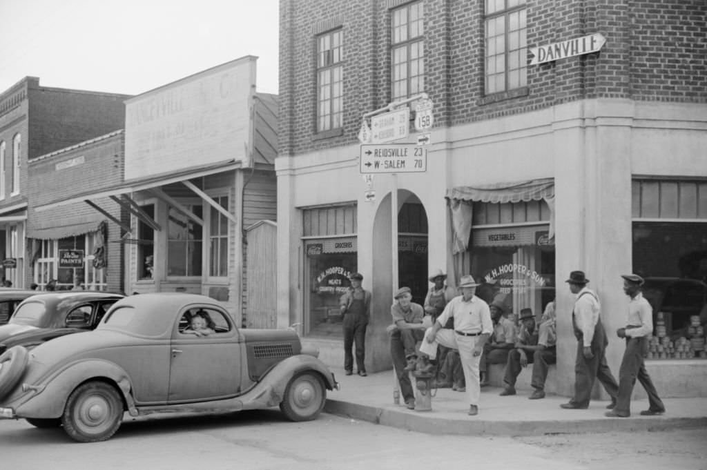 #20 Saturday Afternoon Street Scene, Yanceyville, North Carolina, September 1939