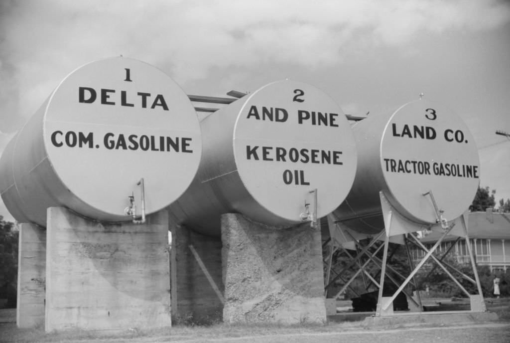 #213 Gas and Oil Tanks, Delta and Pine Land Company, Scott, Mississippi, 1939