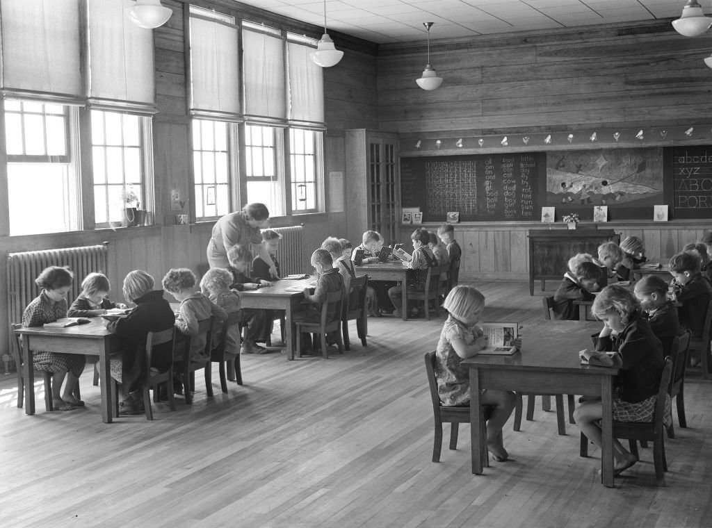 #36 First Grade Children and Teacher, Goodman School, Coffee County, Alabama, 1939