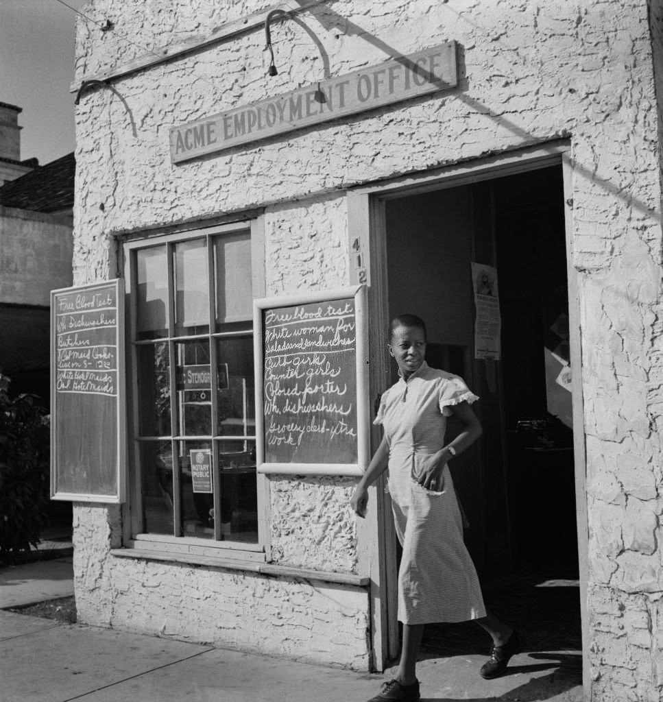 #52 Woman Leaving Employment Agency, Miami, Florida, 1939