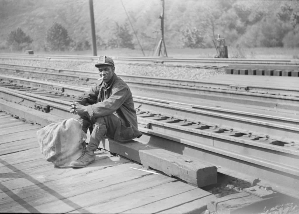 #77 Coal Miner Waiting to go Home, Caples, West Virginia, 1939