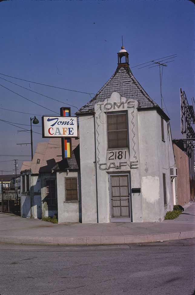 #40 Tom’s Cafe, 2181 Manchester, Los Angeles, California, 1977