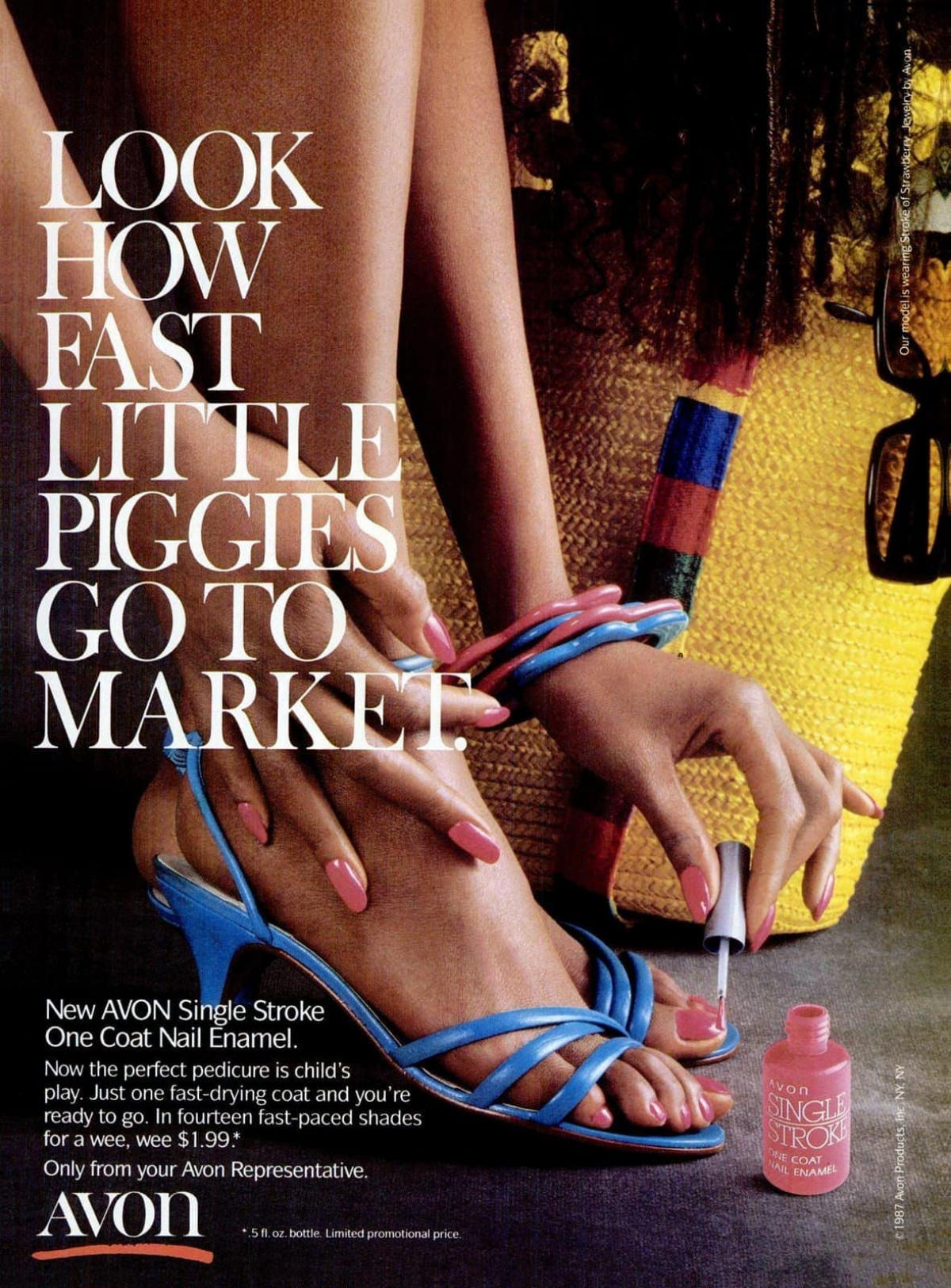 #14 AVON Single Stroke One Coat nail enamel, 1987.