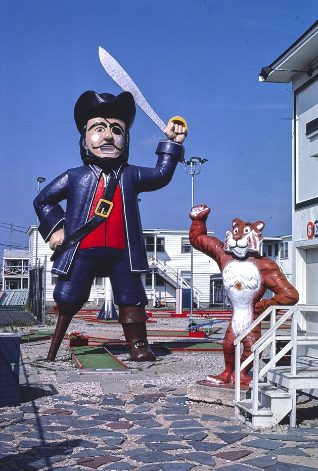 #43 Go-Go mini golf, Route 1A, pirate, Hampton Beach, New Hampshire, 1982