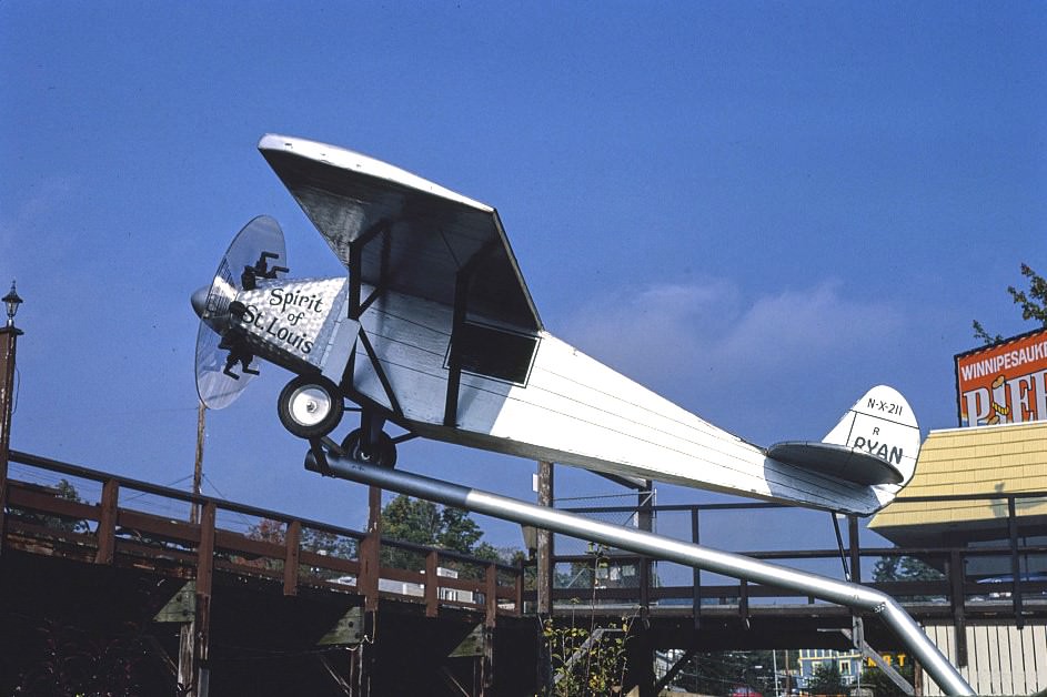 #7 Plane view 2, Salute to the USA mini golf, Lake Winnipesaukee Pier, Weirs Beach, New Hampshire, 1982