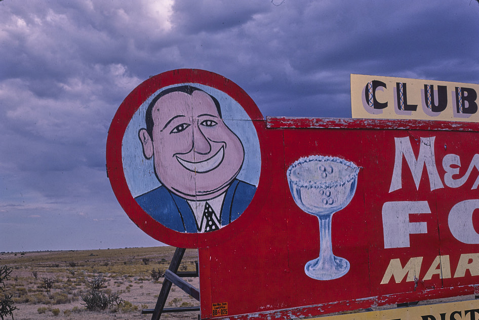 #50 Club Cafe sign near Santa Rosa, Santa Rosa, New Mexico, 1984