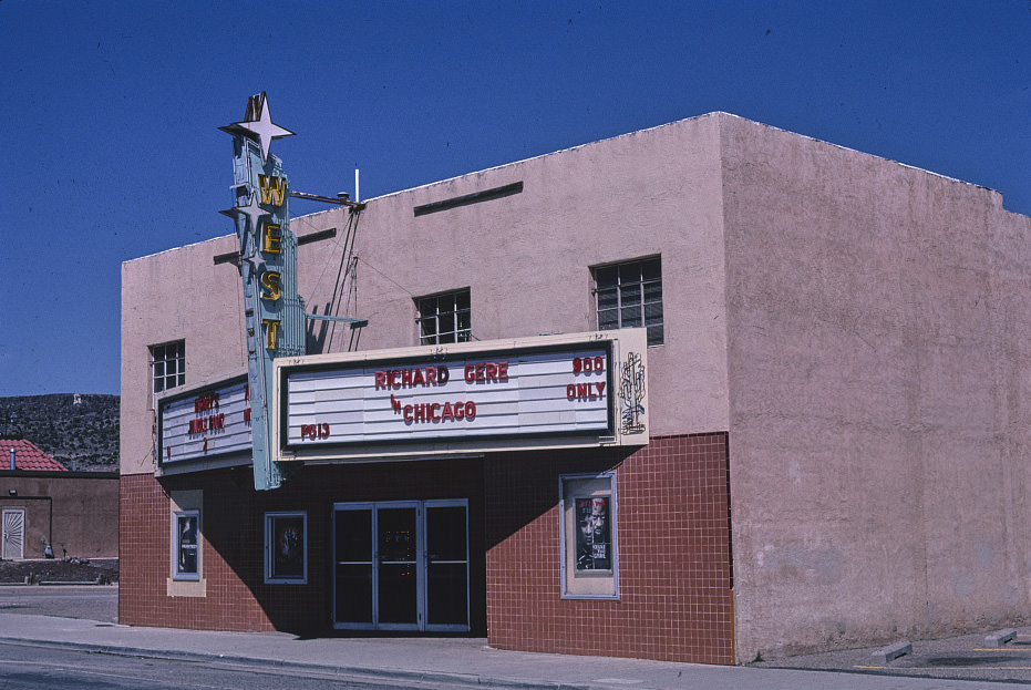 #43 West Theater, angle 1, Route 66, Grants, New Mexico, 1999