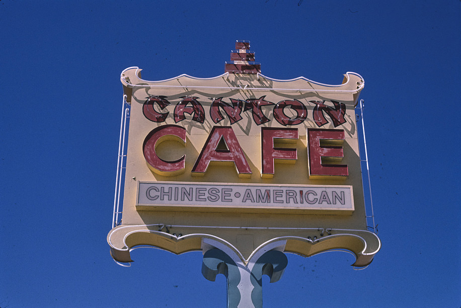 #183 Canton Cafe sign, Grants, New Mexico, 1998