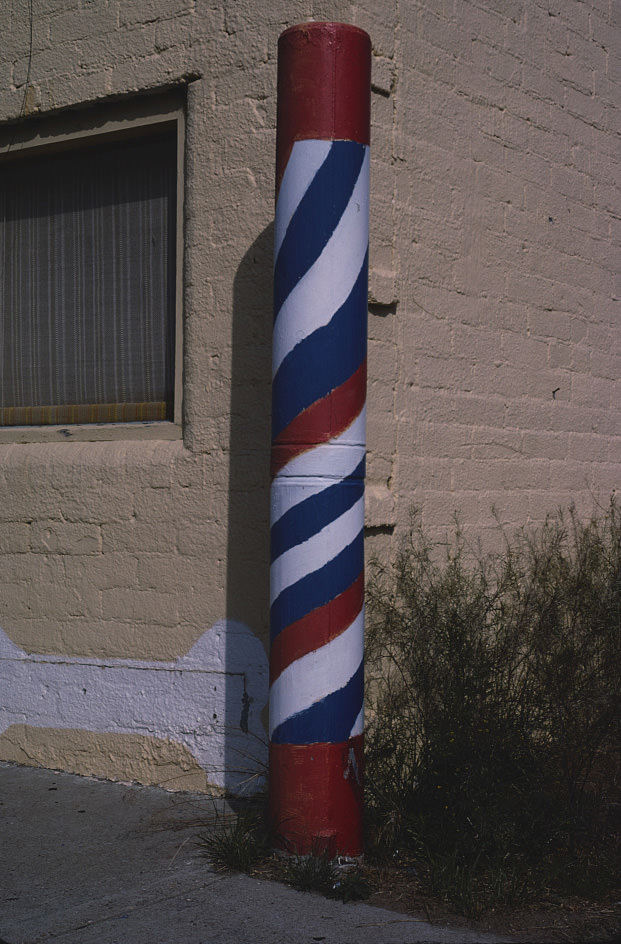 #67 Barber pole, Portales, New Mexico,1982