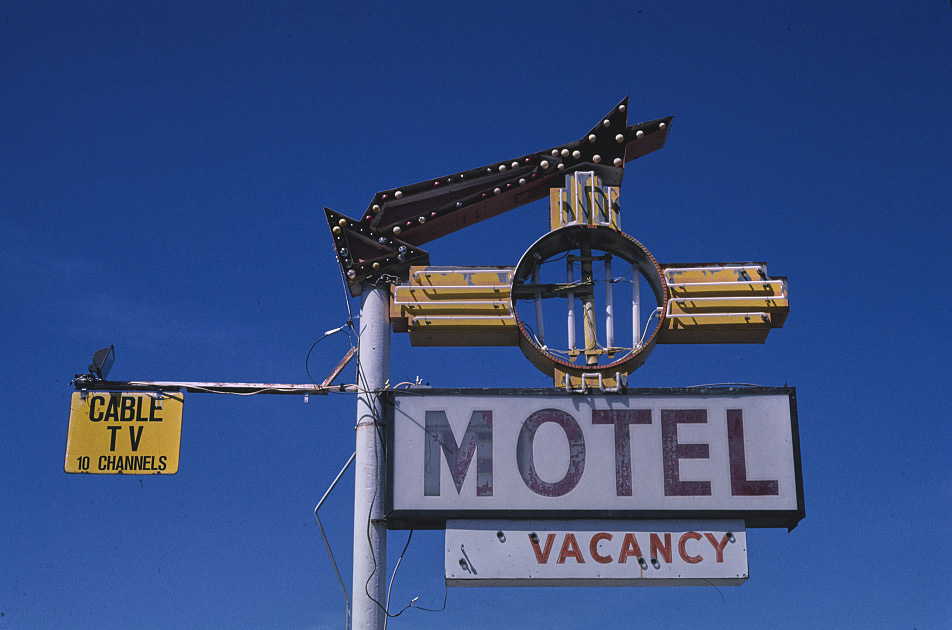 #72 Old motel sign, Grants, New Mexico, 1997