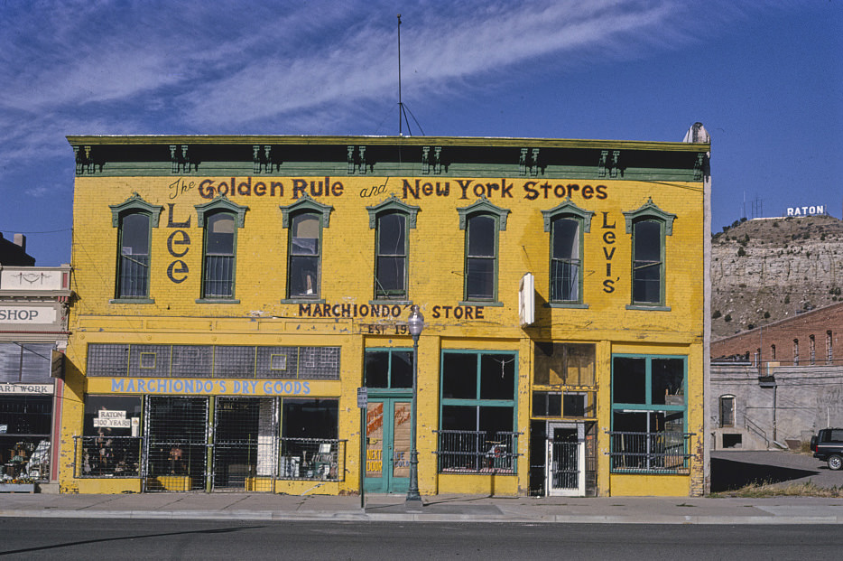 #79 Golden Rule and New York Stores, South 1st Street, Raton, New Mexico, 1991