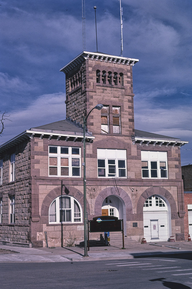#103 Old City Hall, now fire department, Las Vegas, New Mexico, 1991