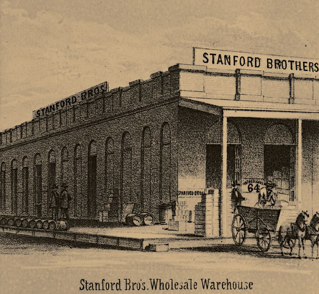 #15 Stanford Bro’s. Wholesale Warehouse, 1857