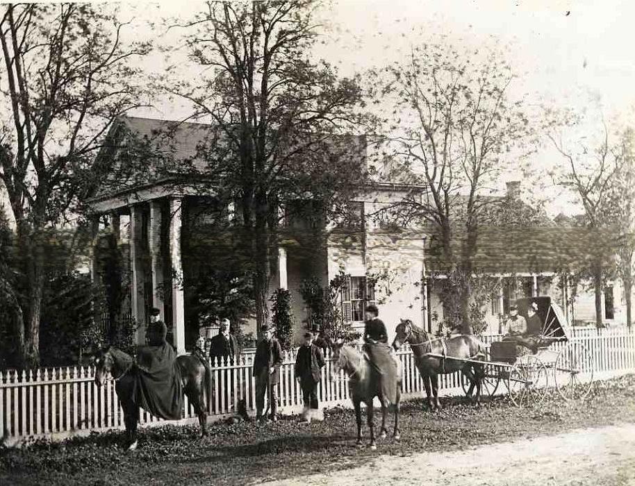 #28 McConnell home. Built in 1850, this brick home in colonial style at McConnell Station, near the Cosumnes River out of Elk Grove