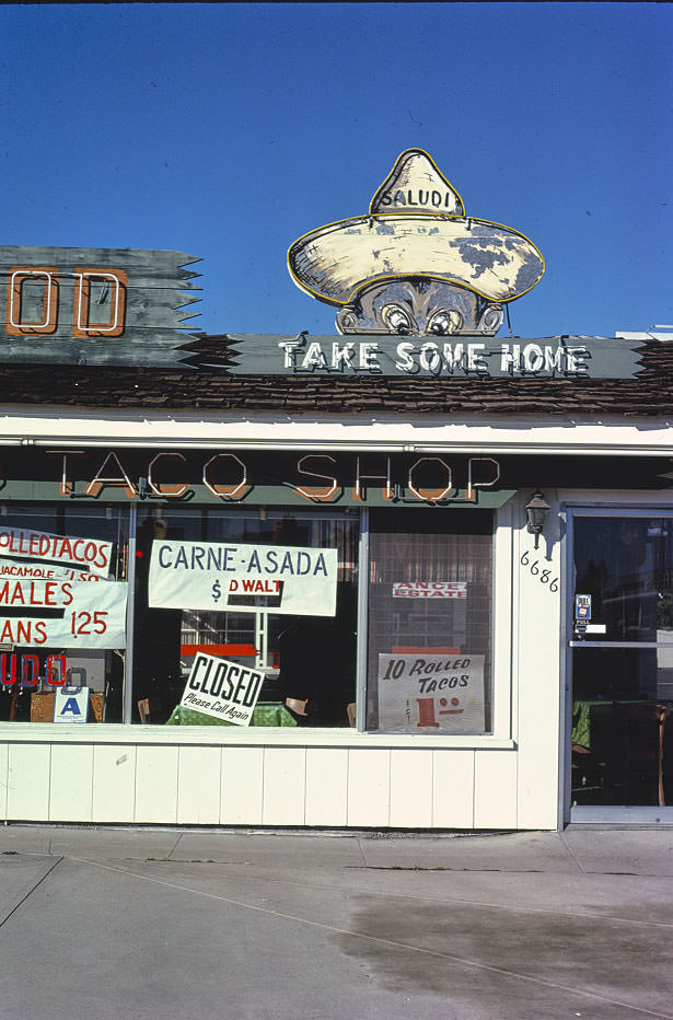 #21 Sombrero Taco Shop, San Diego, California, 1977