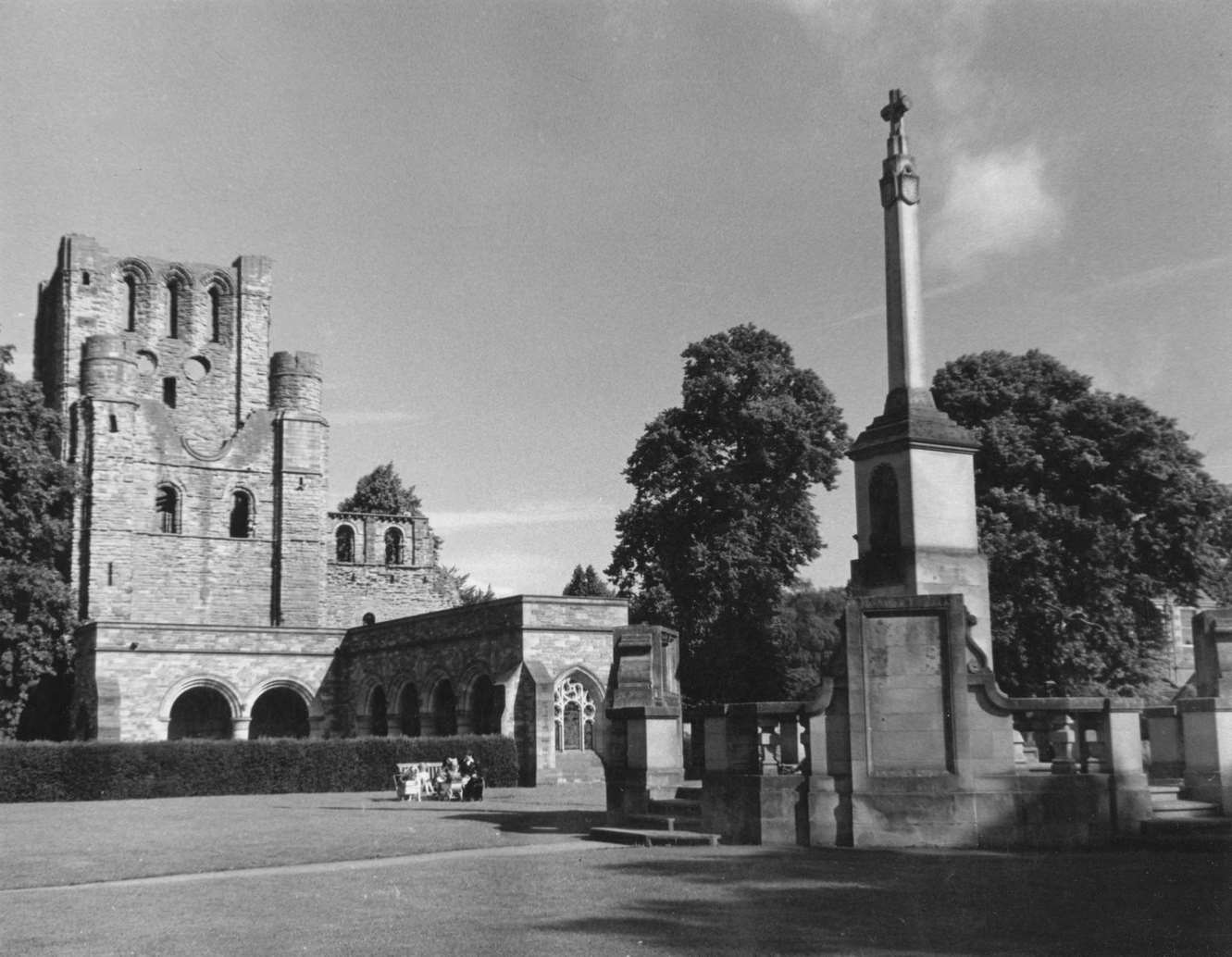 #97 Kelso Abbey, Scotland, 1960.