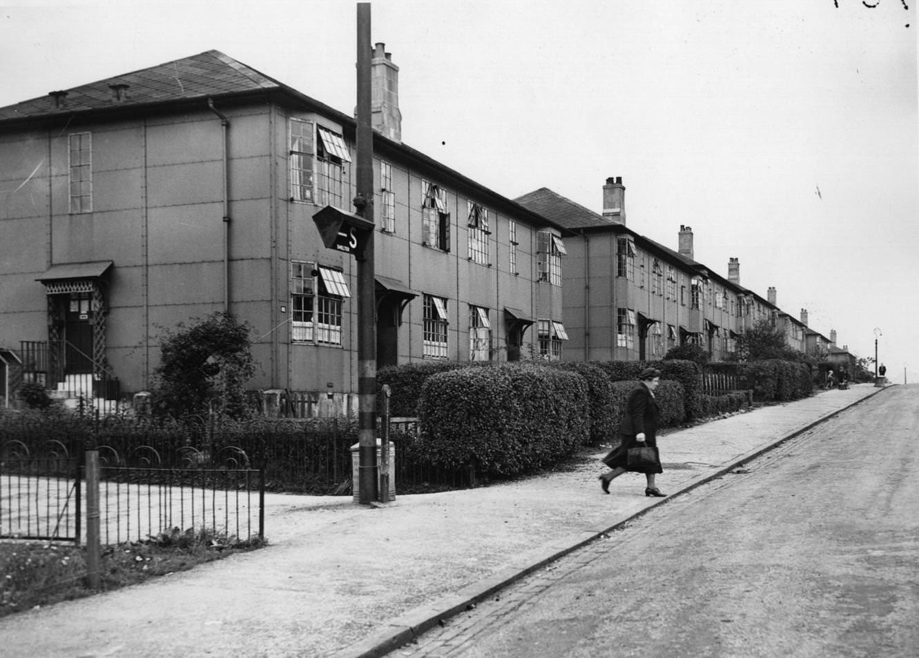 #121 Housing on an estate in Glasgow, Scotland, 1960