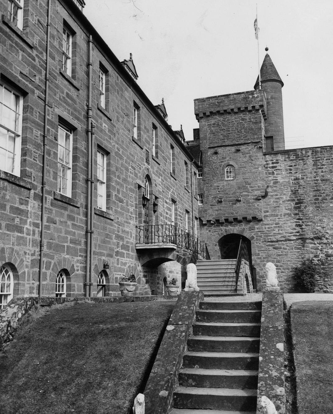 #145 Airlie Castle at Kirriemuir, Angus, in Scotland, 1963