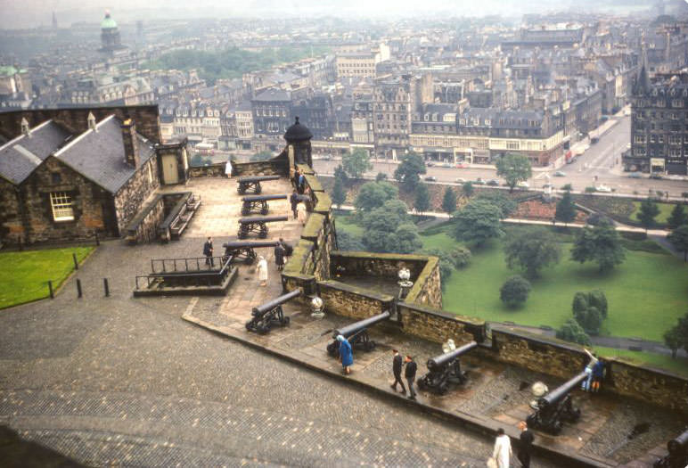 #157 Cannons at Edinburgh Castle, Scotland, 1960s