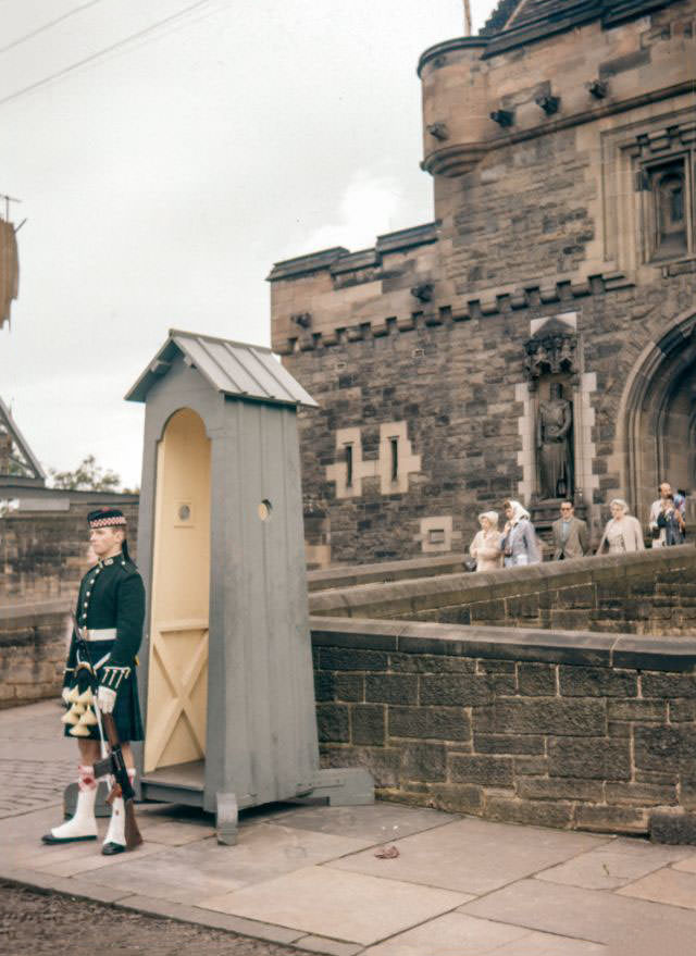 #193 Standing Guard, Edinburgh Castle, Scotland, 1960s