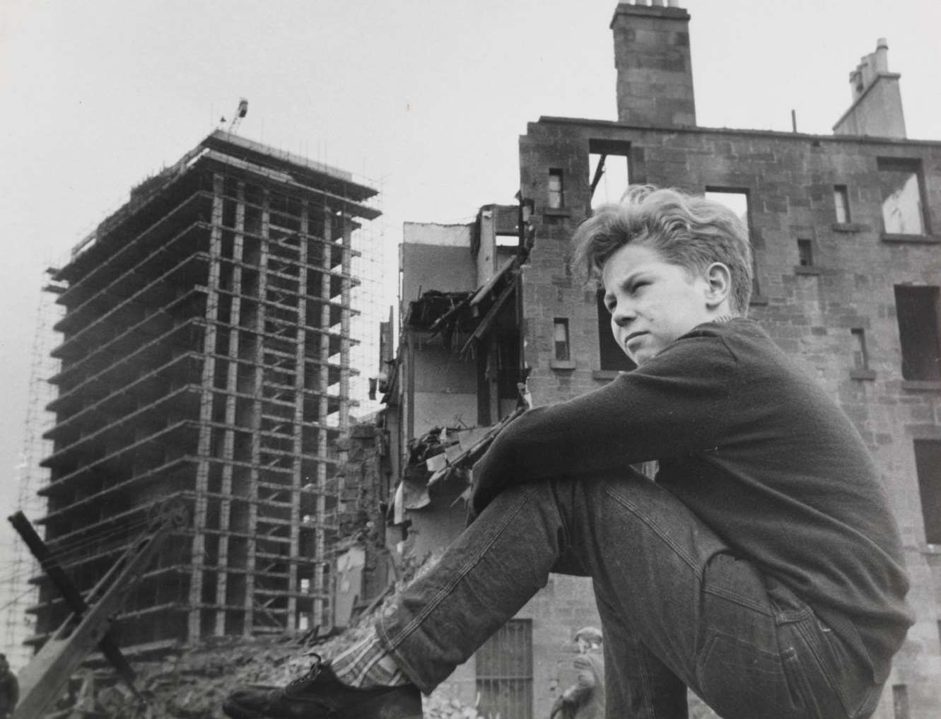 #55 young 11 years old Gorbals boy Willie Thomason, 1962