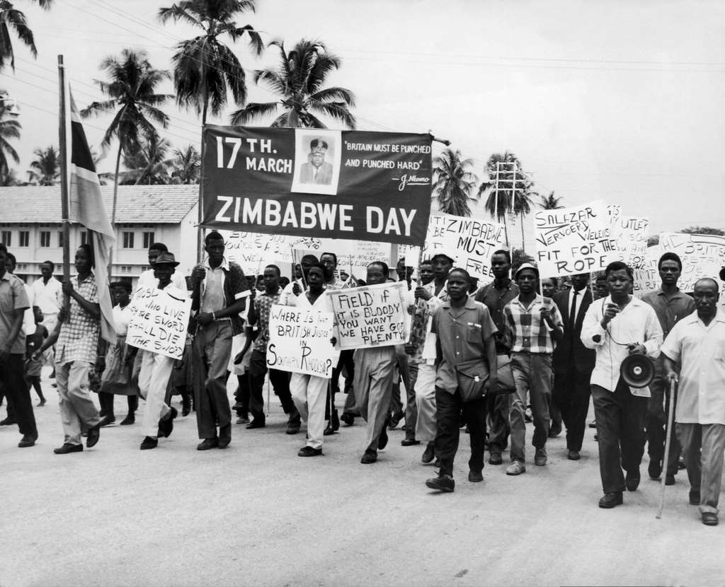#33 Demonstration for the Independence pf Zimbabwe in Dar Es Salam, 1963