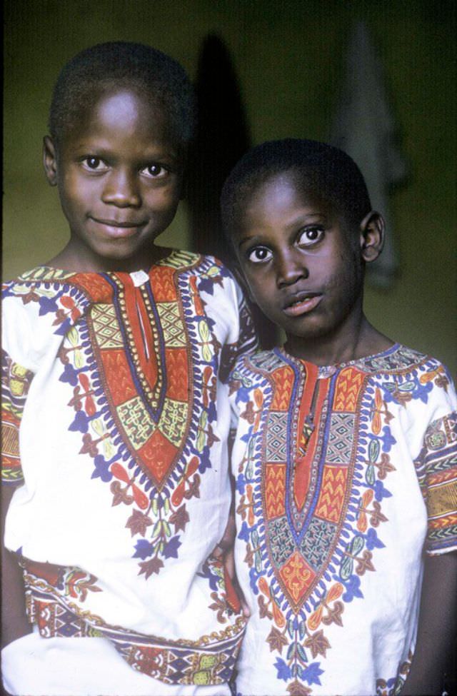 #18 Tanzanian girls dressed up, 1969