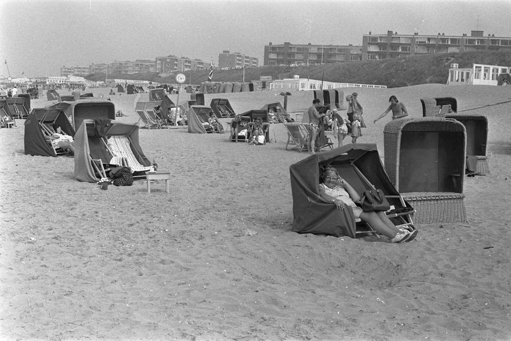 #60 Autumn sun on beach Zandvoort, September 22, 1971.