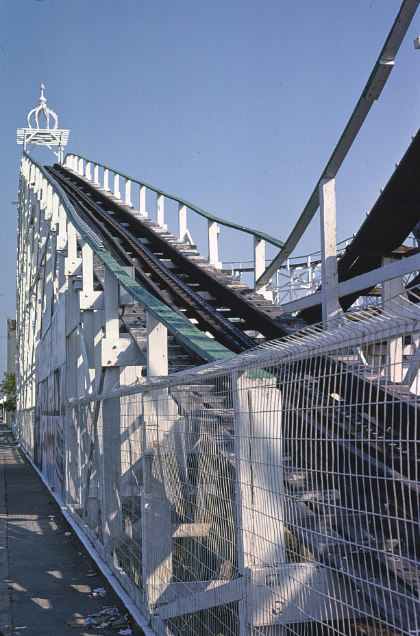 #67 I Scream roller coaster, Wildwood, New Jersey, 1978