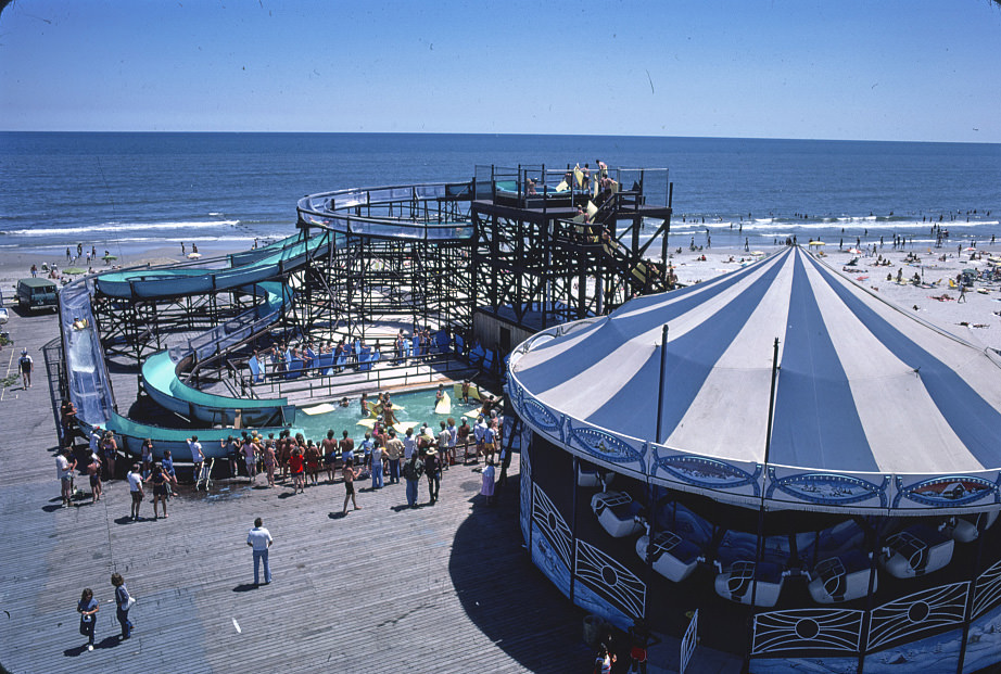 #82 Water Slide above Fun Pier, Wildwood, New Jersey, 1978
