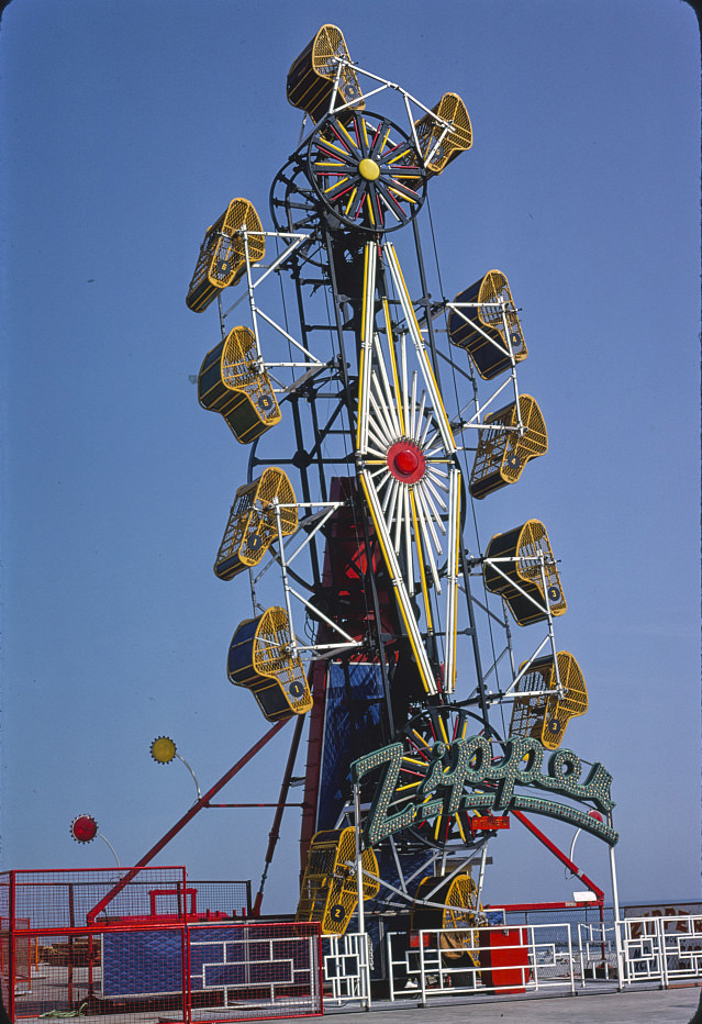#148 Zipper ride, Morey’s Pier, Wildwood, New Jersey, 1978