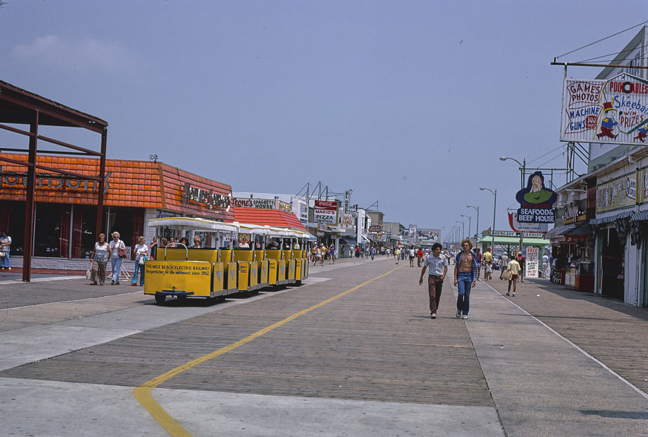 #43 Boardwalk tram, Wildwood, New Jersey, 1978