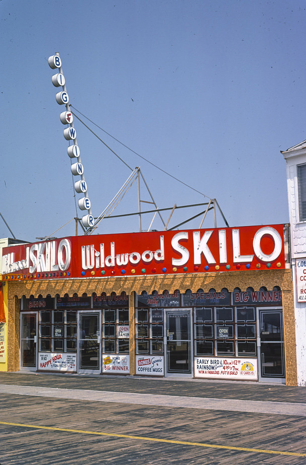 #107 Boardwalk store, Skilo, Wildwood, New Jersey, 1978