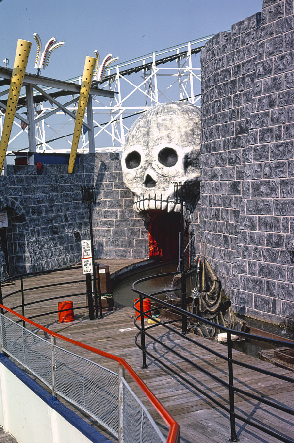 #109 Dracula’s Castle dark ride entrance, Wildwood, New Jersey, 1978
